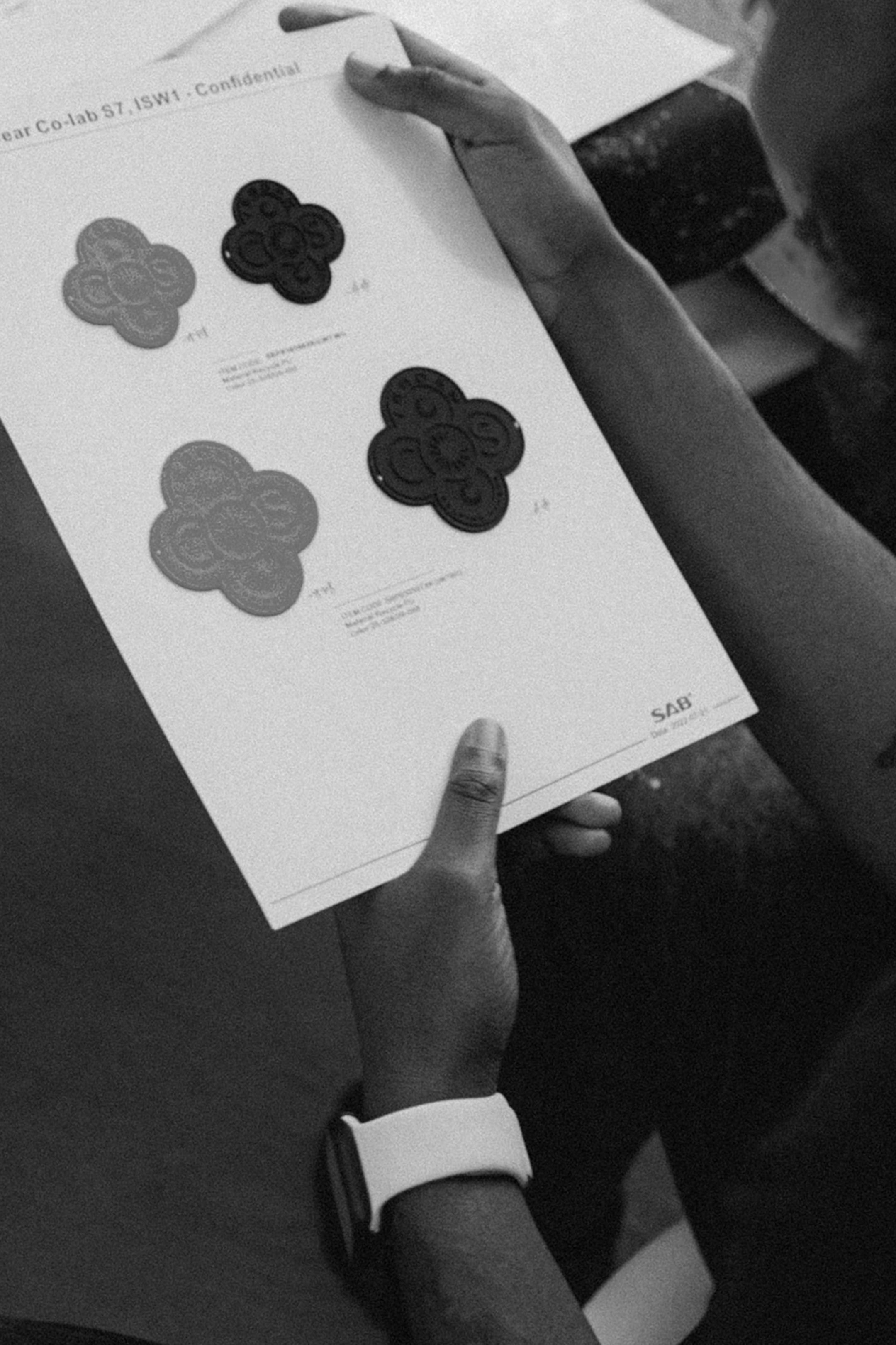 person holding paper