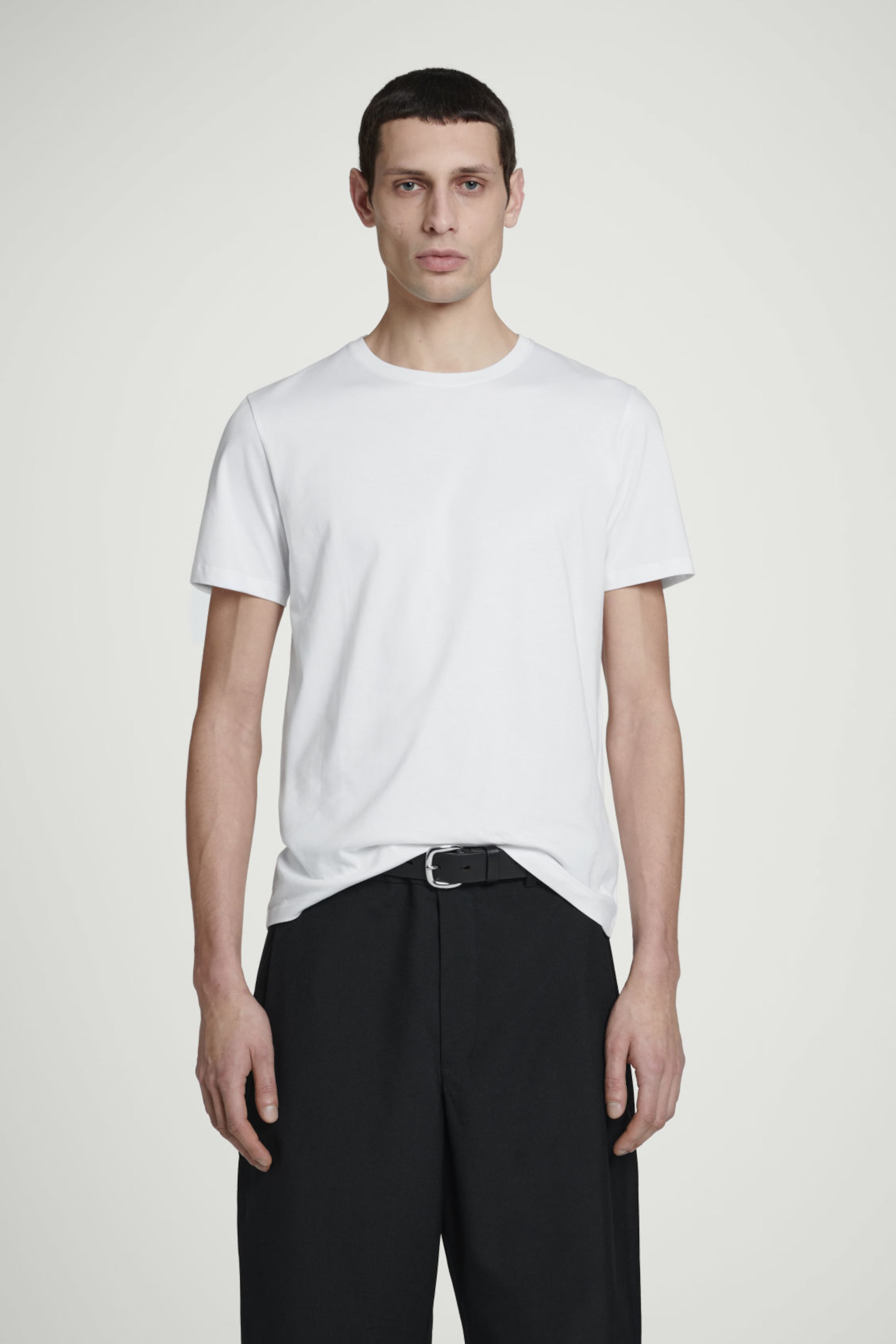 Man in white t-shirt