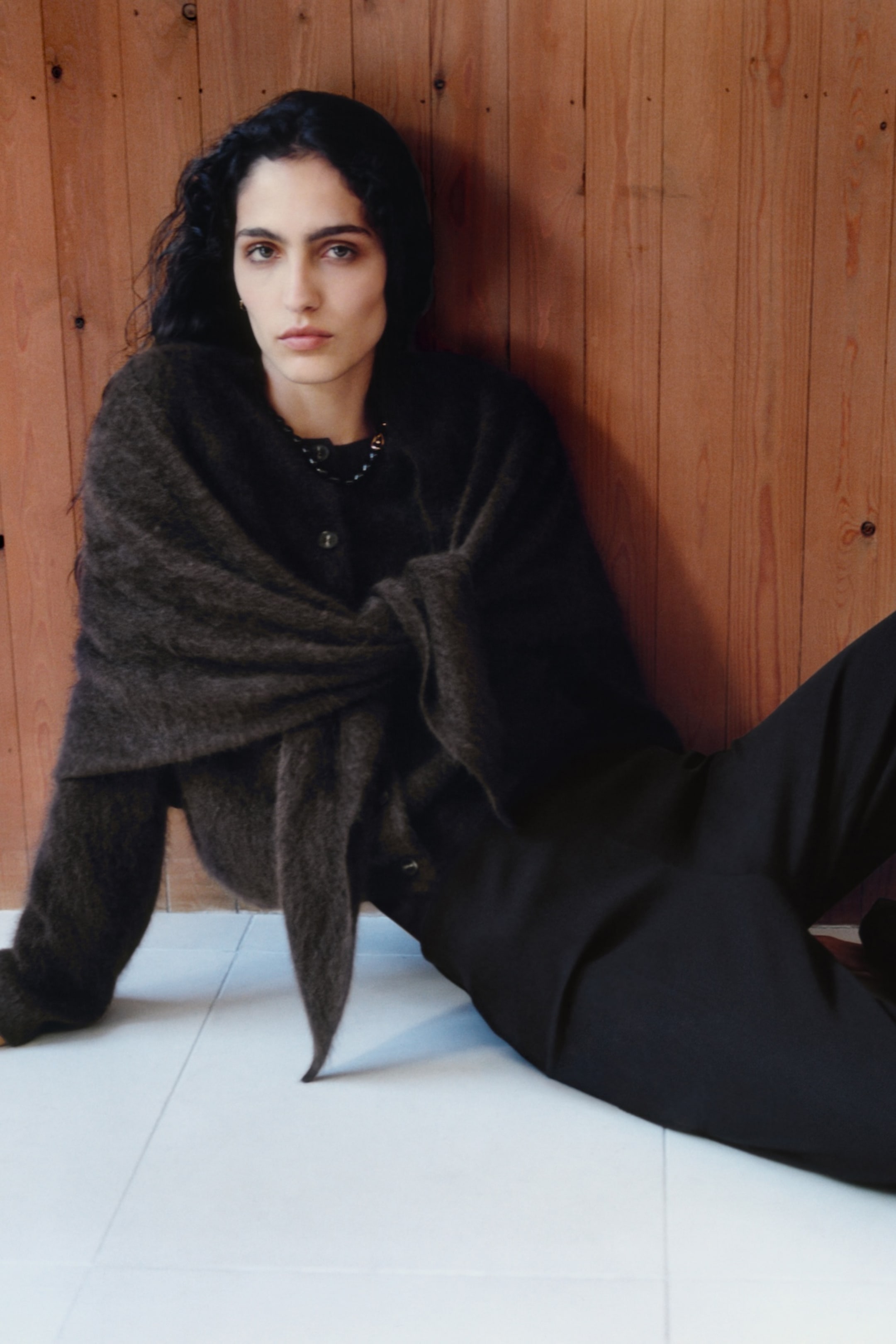 person wearing cashmere