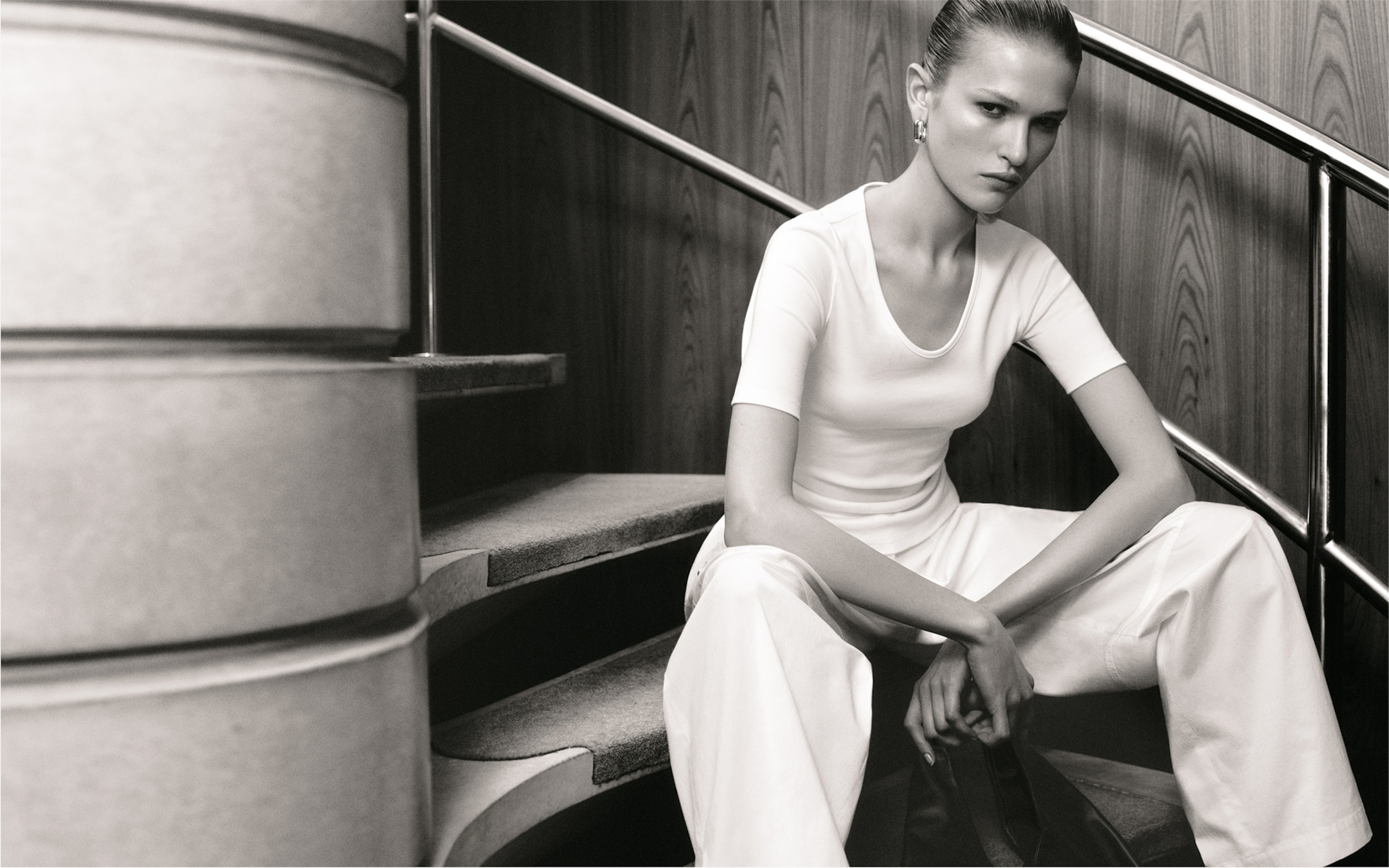 person wearing white