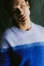 Placeholder for: Person wearing blue