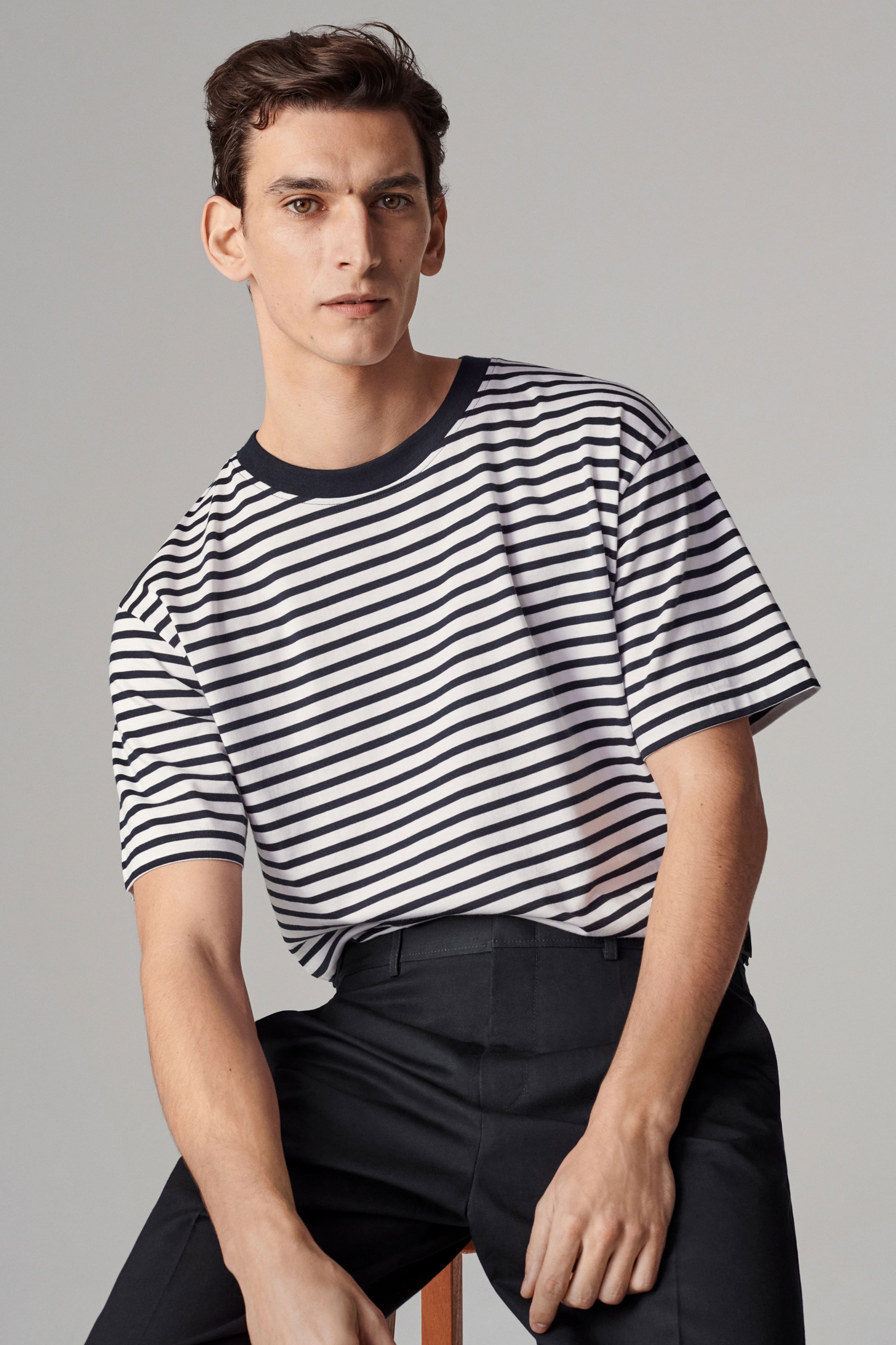 men's striped t-shirt