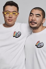 Placeholder for: portrait of two people