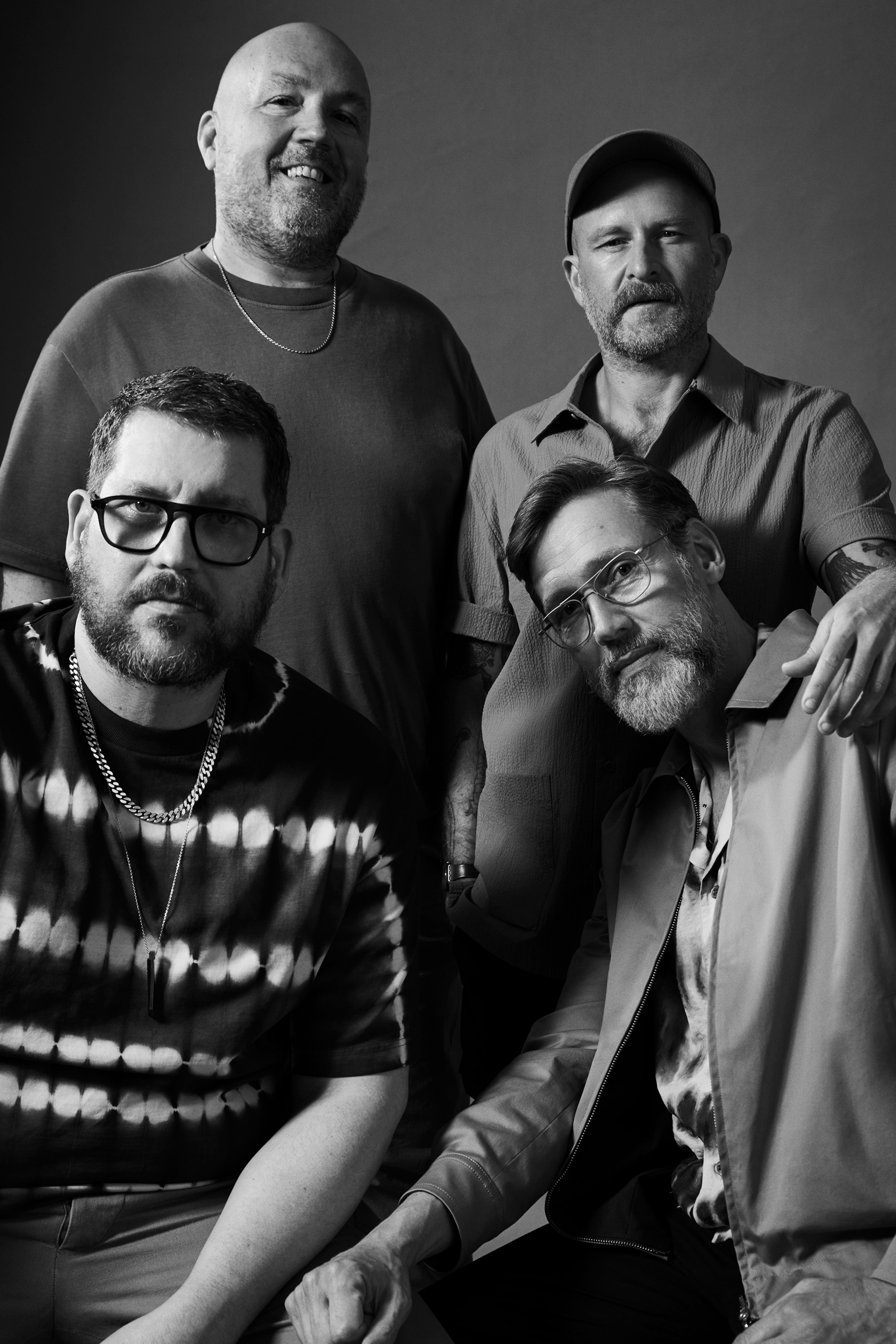 portrait of four people