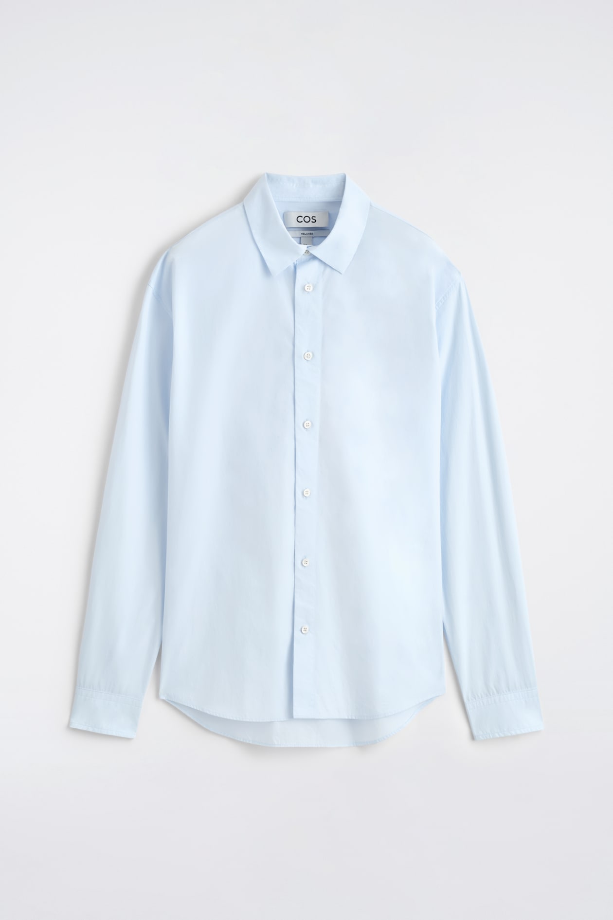 light blue cotton shirt