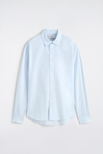 Placeholder for: light blue cotton shirt