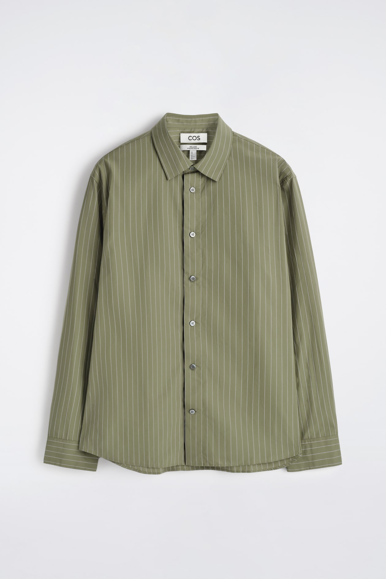 Striped green cotton shirt