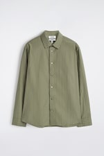 Placeholder for: Striped green cotton shirt