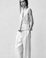 Placeholder for: woman in linen suit