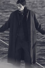 Placeholder for: Man in merino wool in black and white