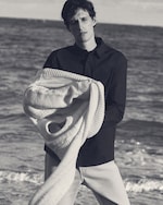 Placeholder for: man in black and white desktop