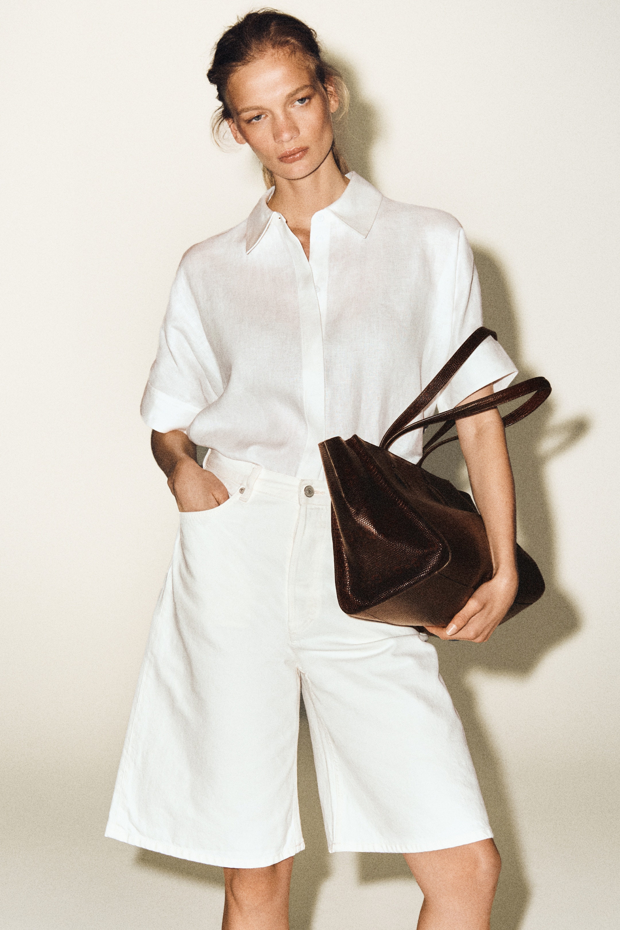Person wearing white