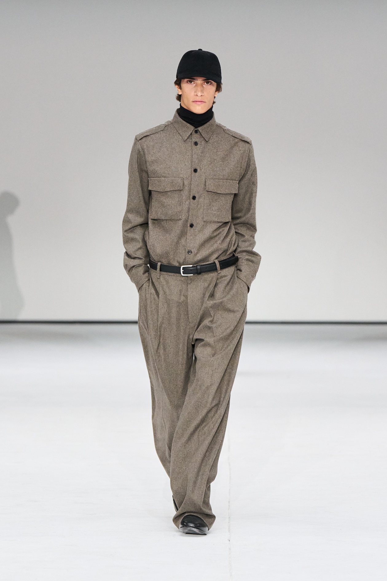 model wearing AW25 Collection on Runway show