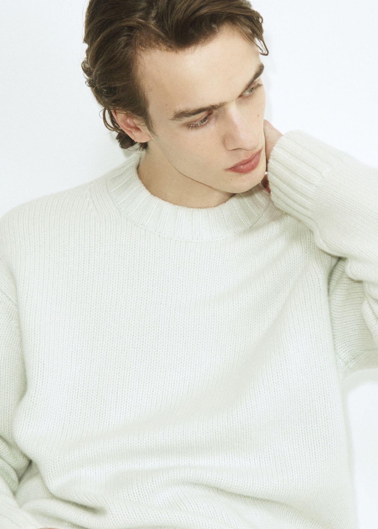 Cashmere pale green jumper