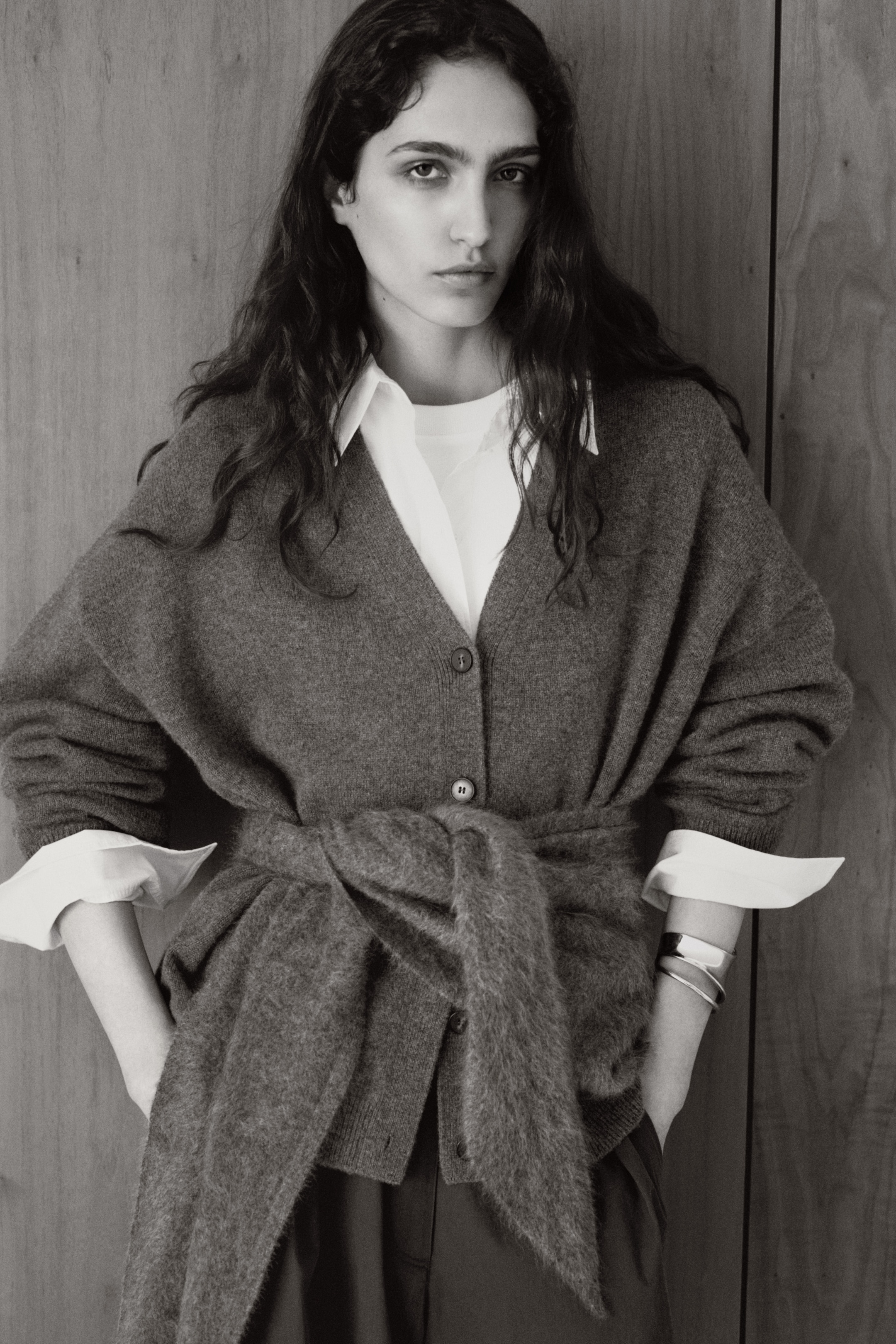 person wearing cashmere