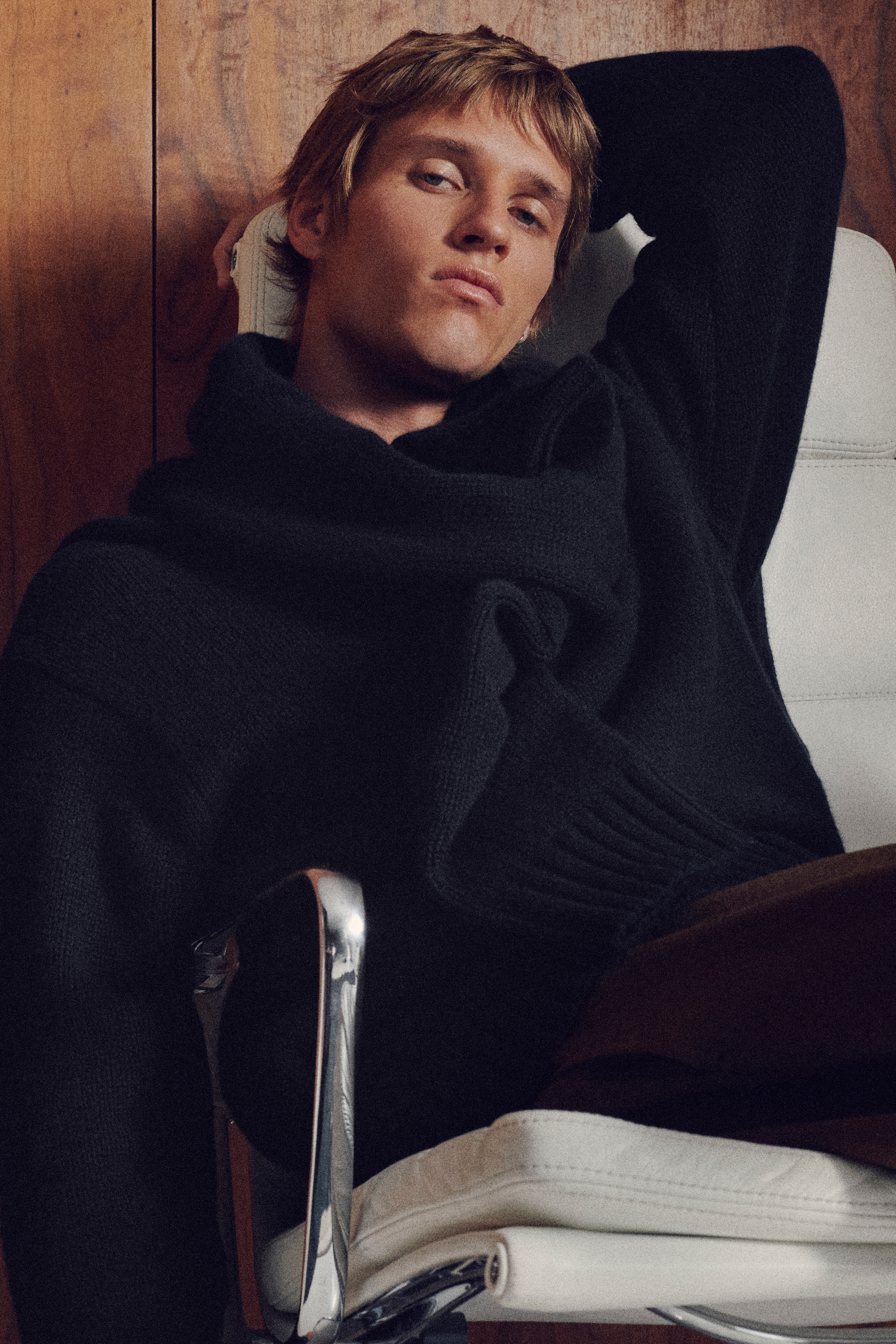 Man in a cashmere sweater