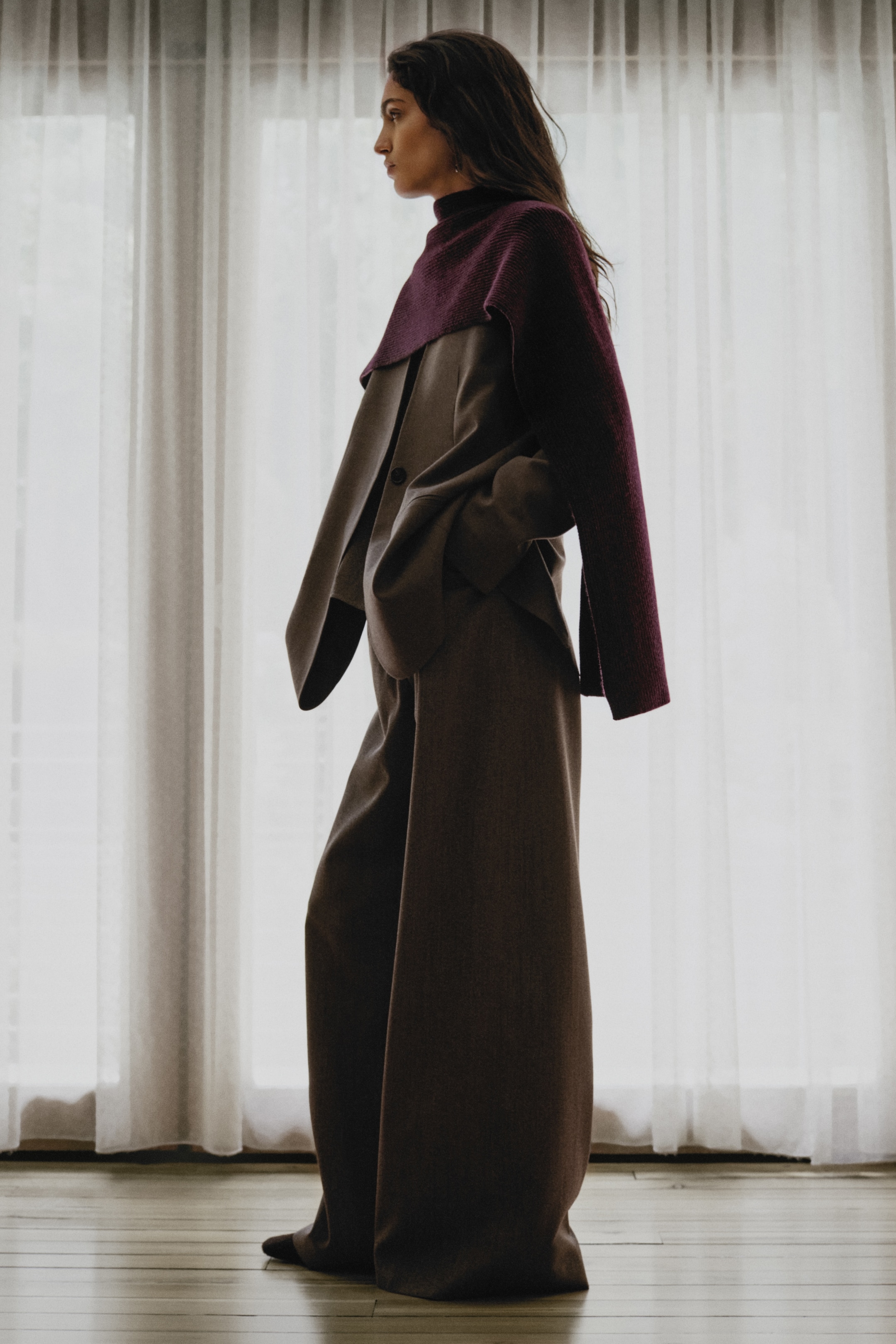 person wearing cashmere