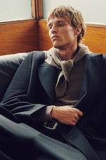 Placeholder for: Man in scarf cashmere brown
