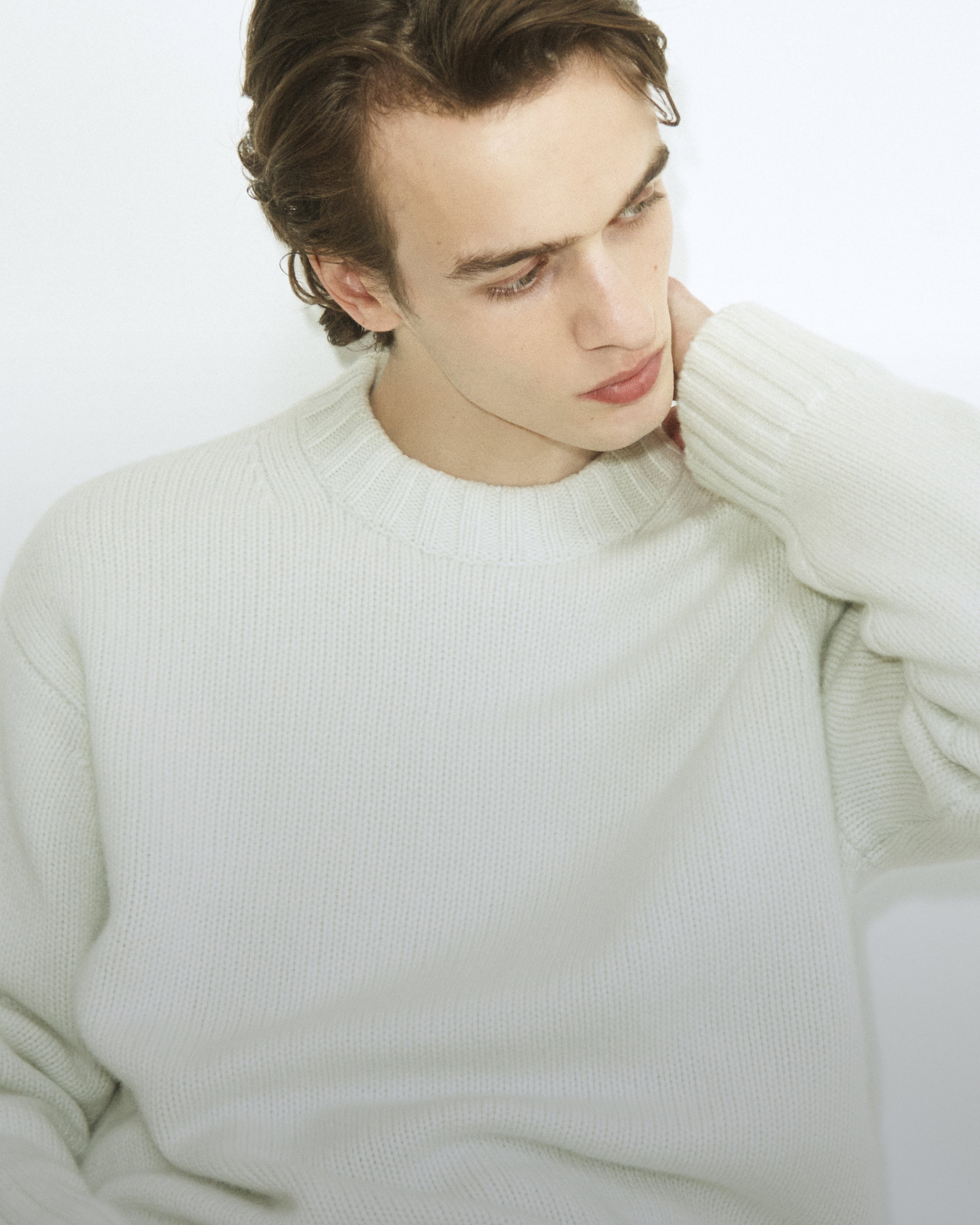 Man in a knitwear jumper