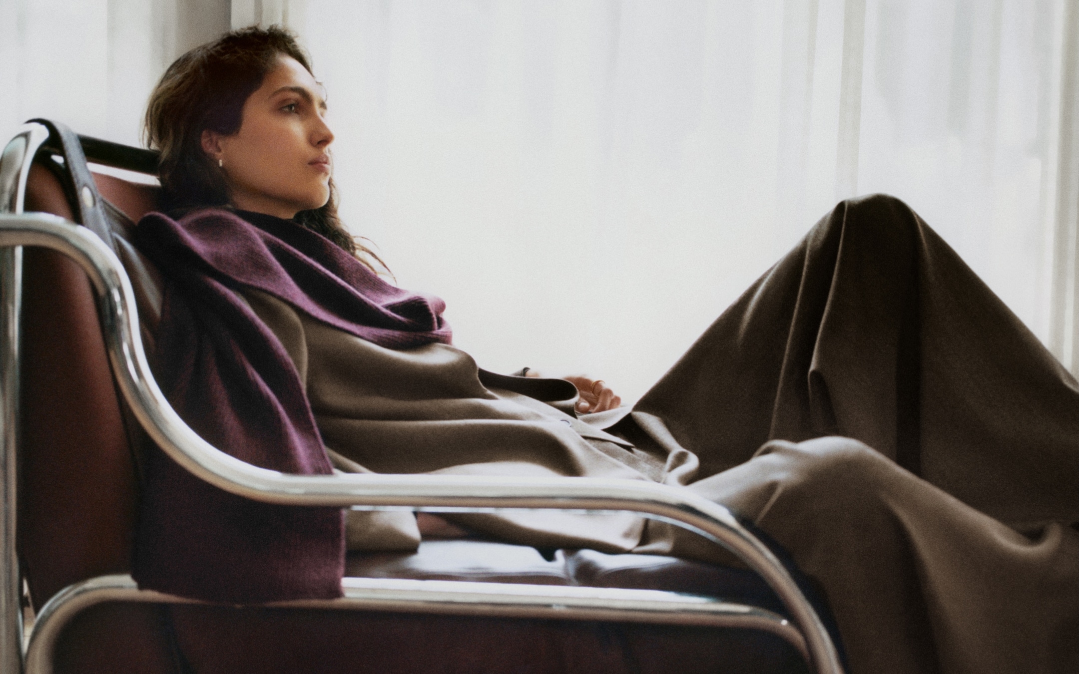 person wearing cashmere