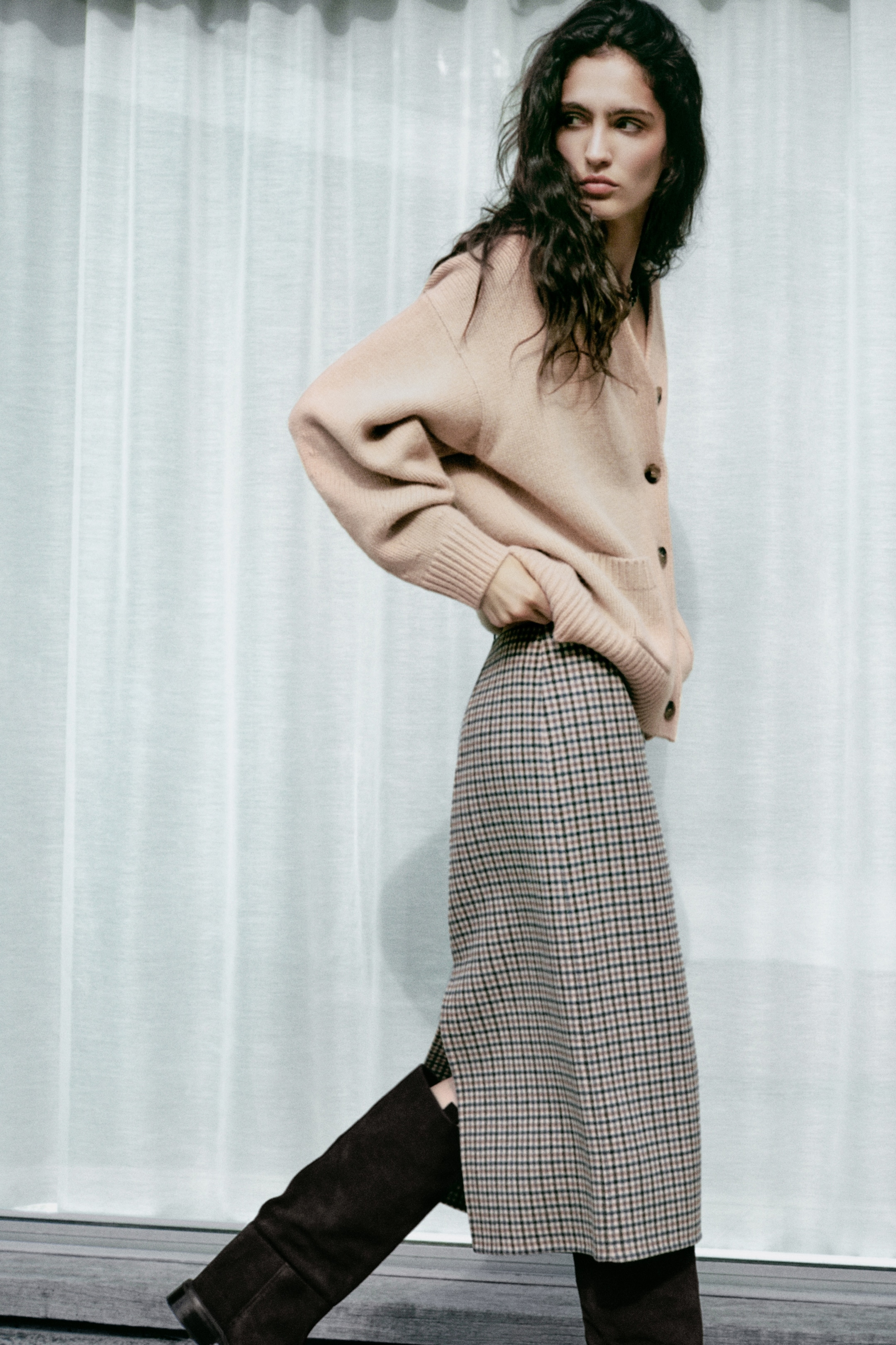 person wearing cashmere