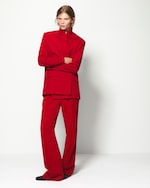 Placeholder for: person wearing red suit