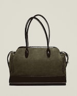 Placeholder for: green suede bag