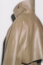 Placeholder for: Beige leather jacket