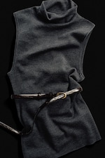 Placeholder for: Merino wool shirt with belt