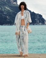 Placeholder for: Person wearing shibori collection