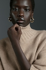 Placeholder for: person wearing cashmere