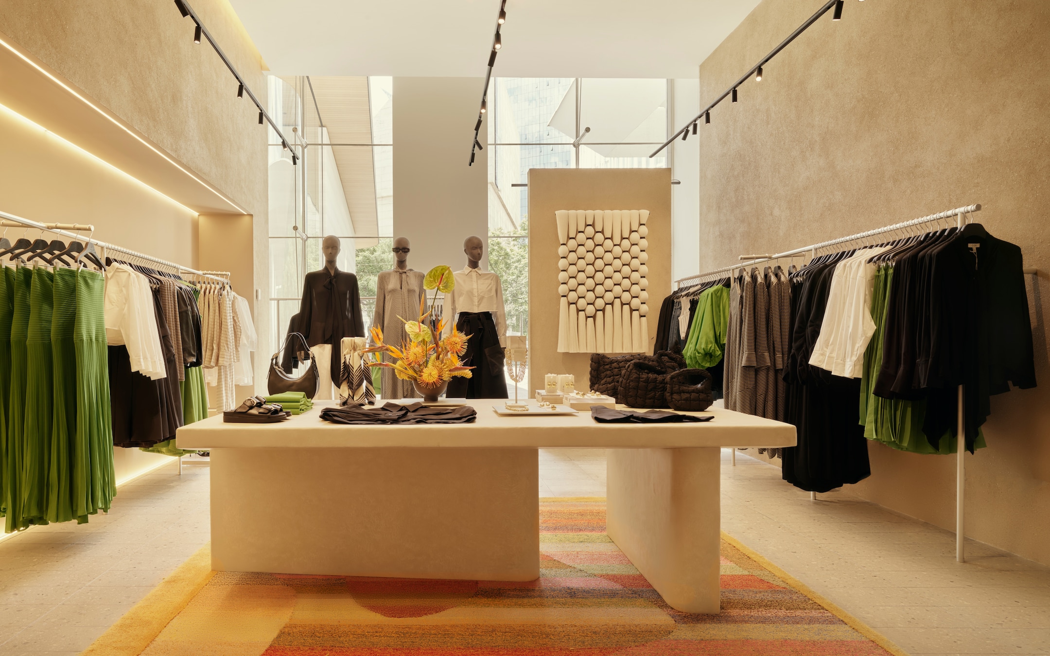 art installation on cos store