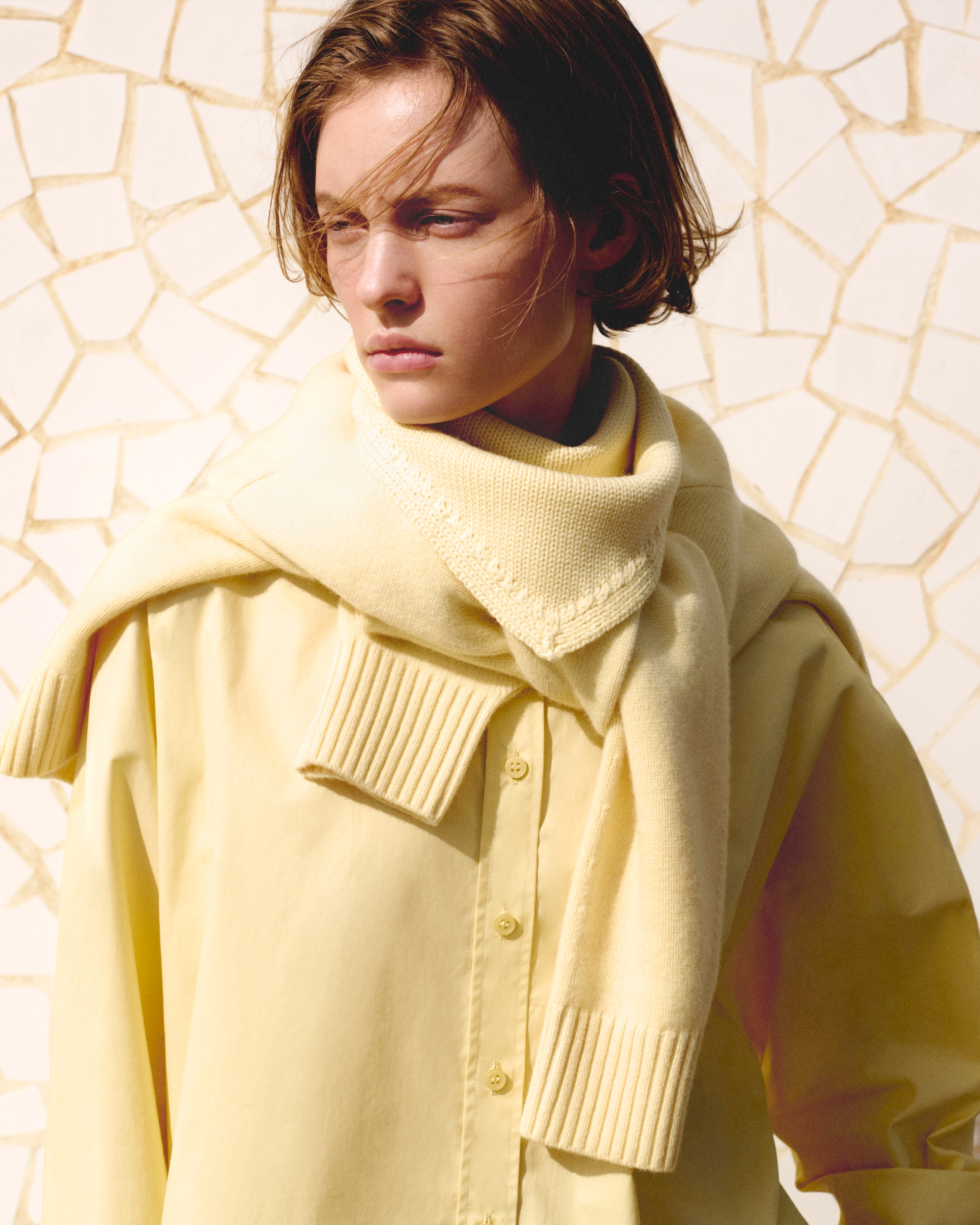 Person wearing yellow