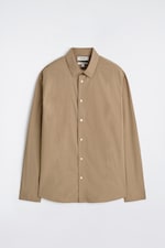 Placeholder for: brown cotton shirt