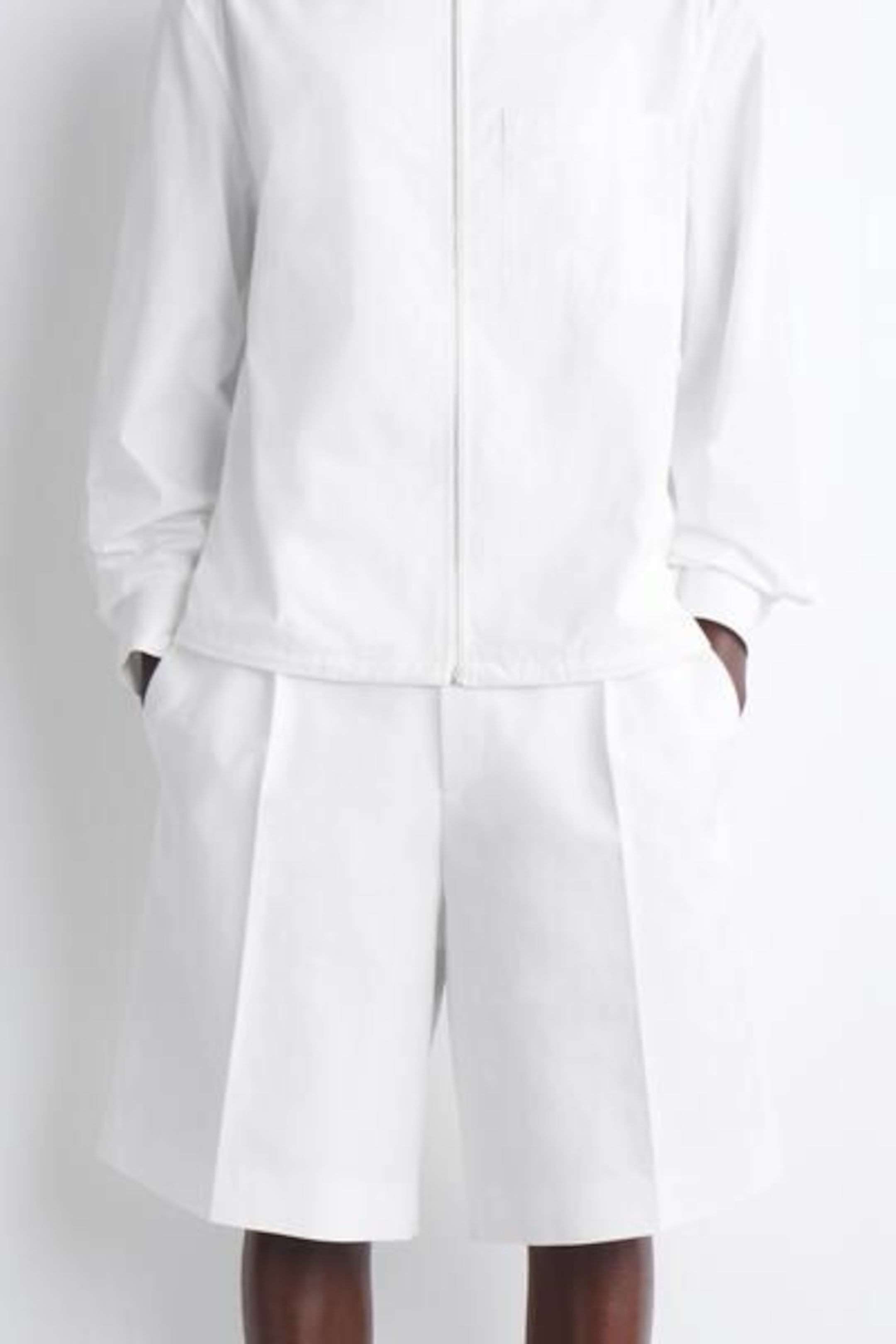 TAILORED COTTON-POPLIN SHORTS