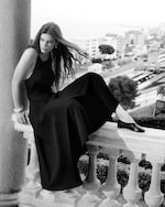 Placeholder for: model wearing black dress