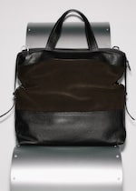 Placeholder for: mens suede brown bag