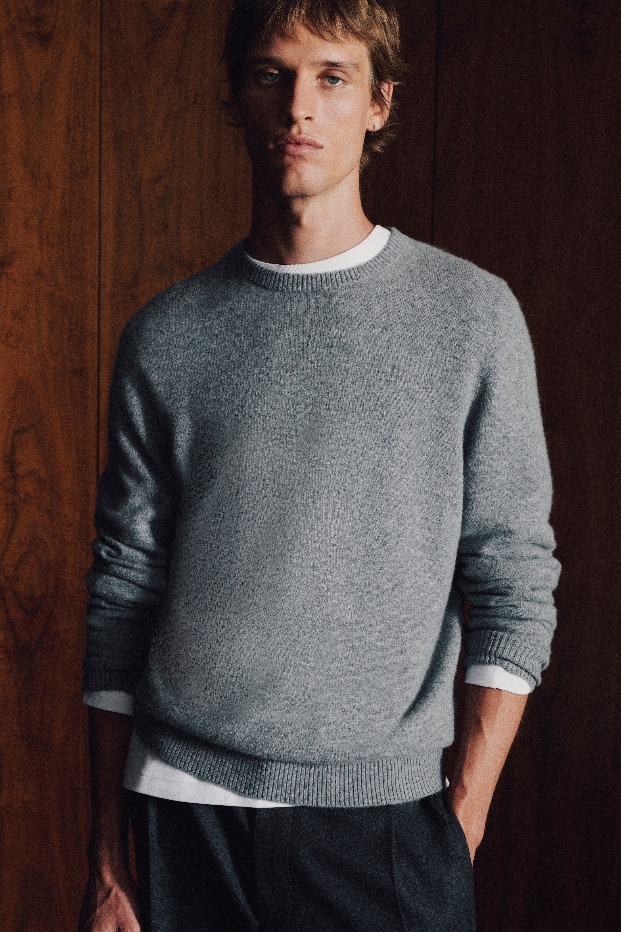 Man in sweater wool