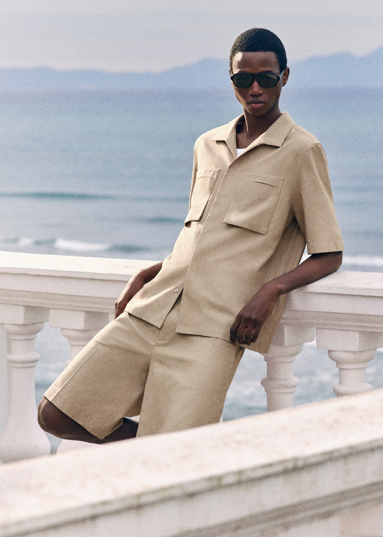 man in beige set