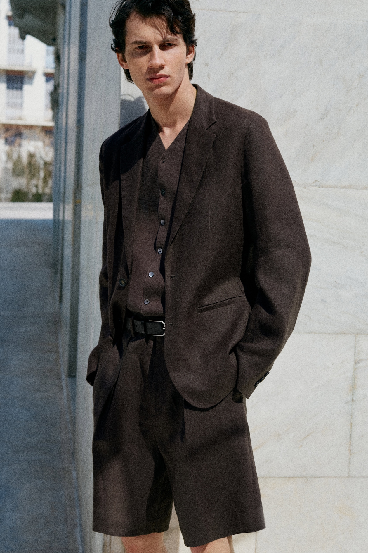 men wearing brown suit