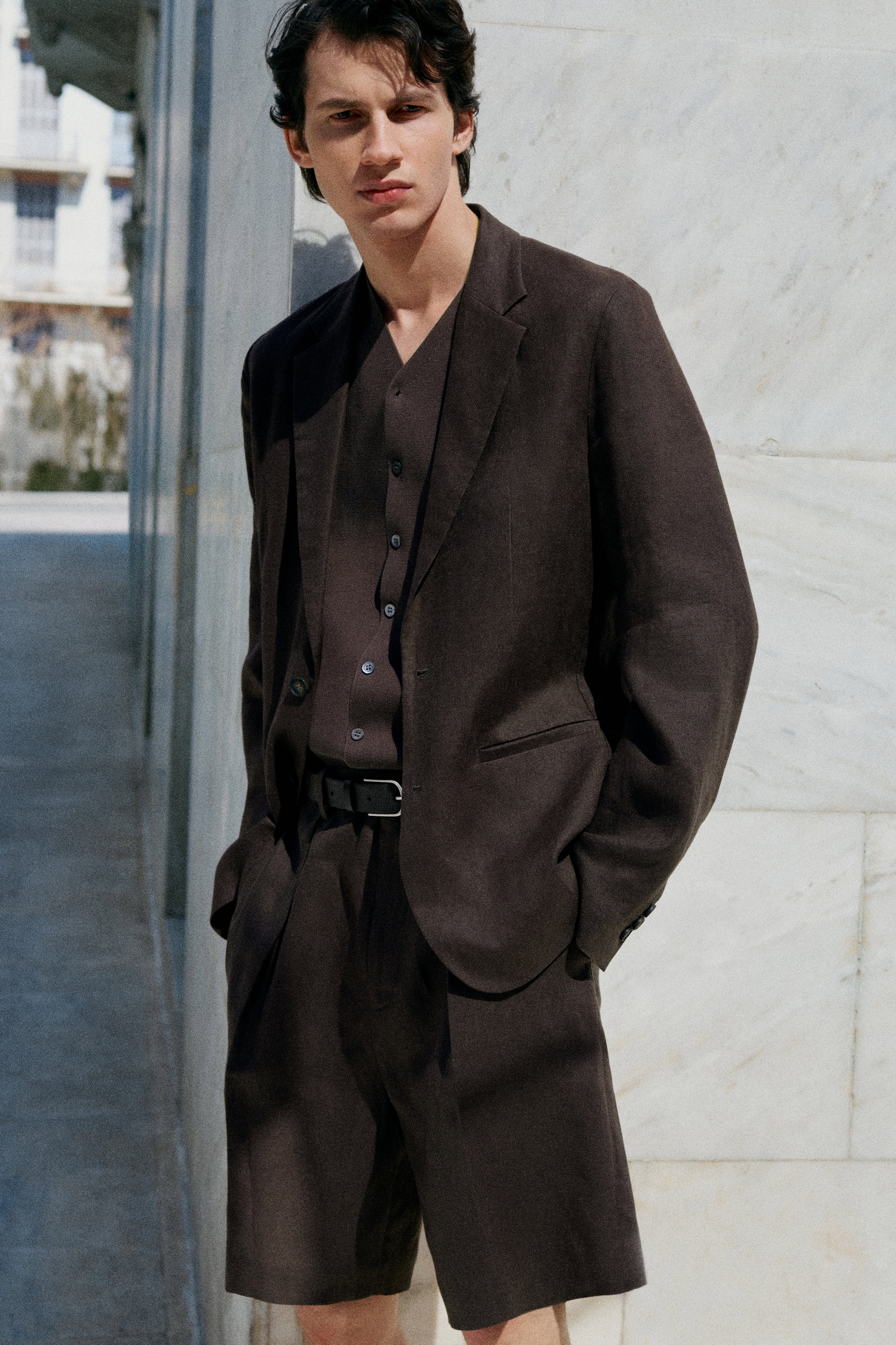 men wearing brown suit