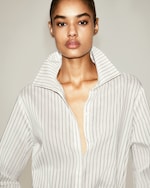 Placeholder for: model in striped shirt