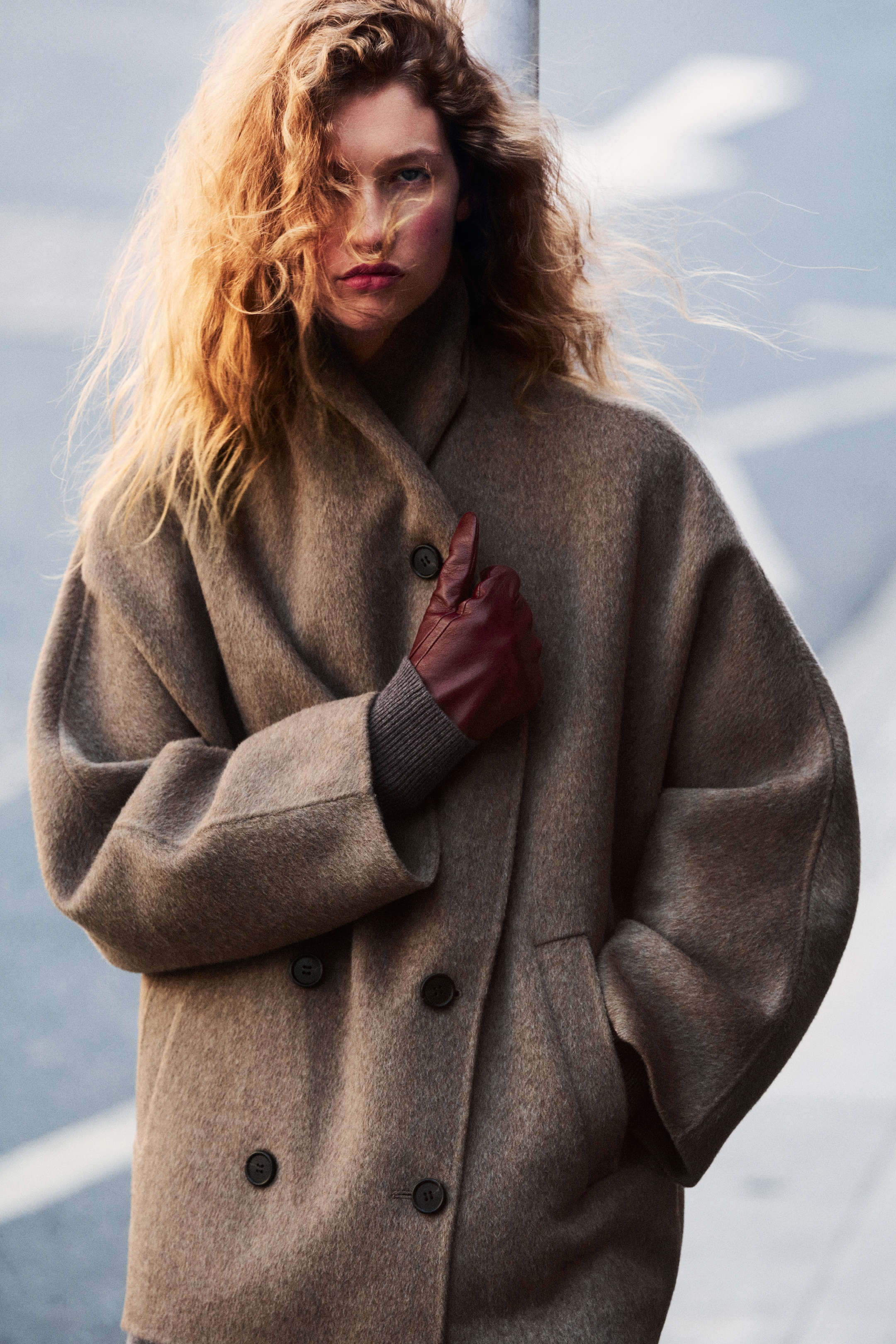 Person wearing outerwear