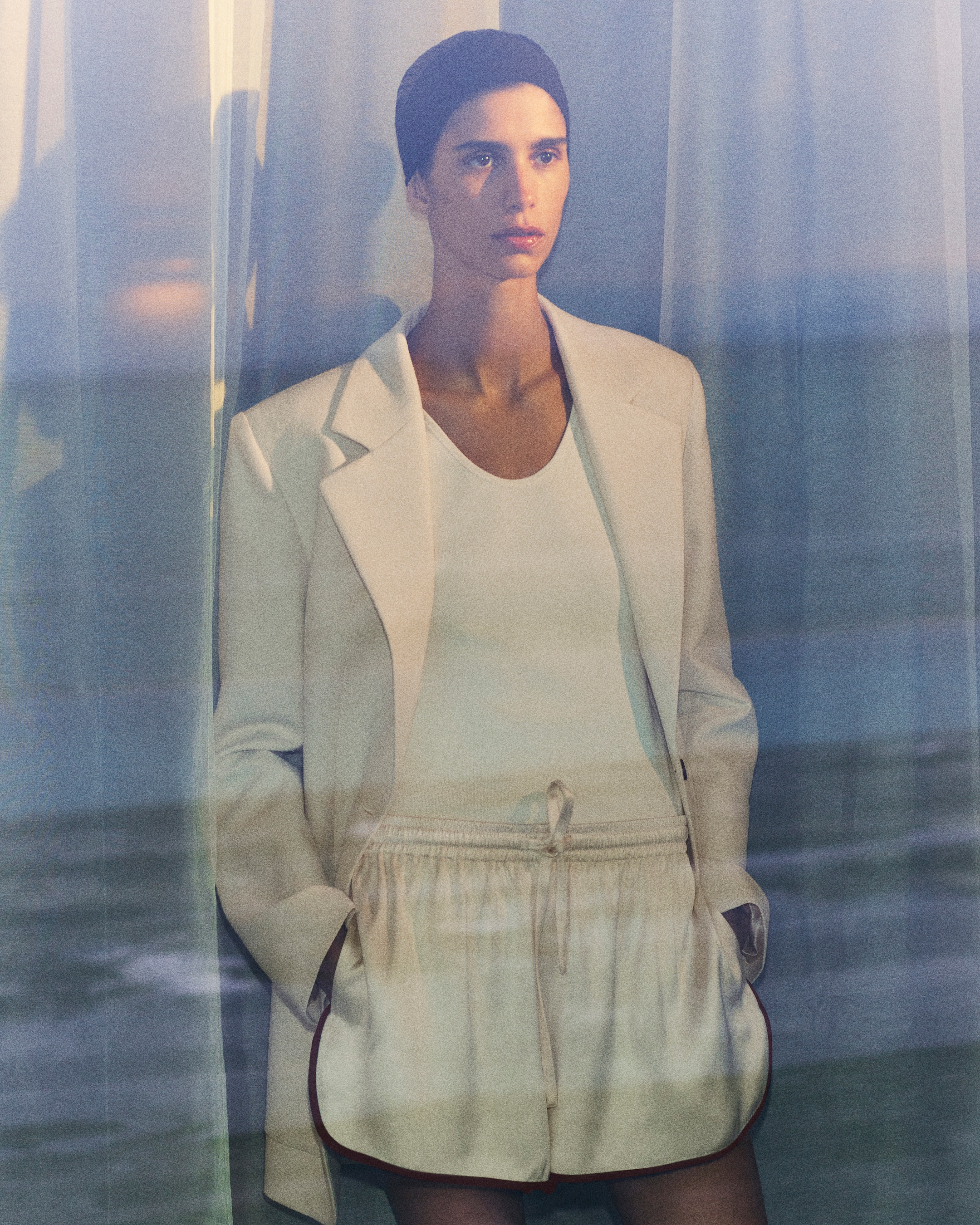 woman in white blazer