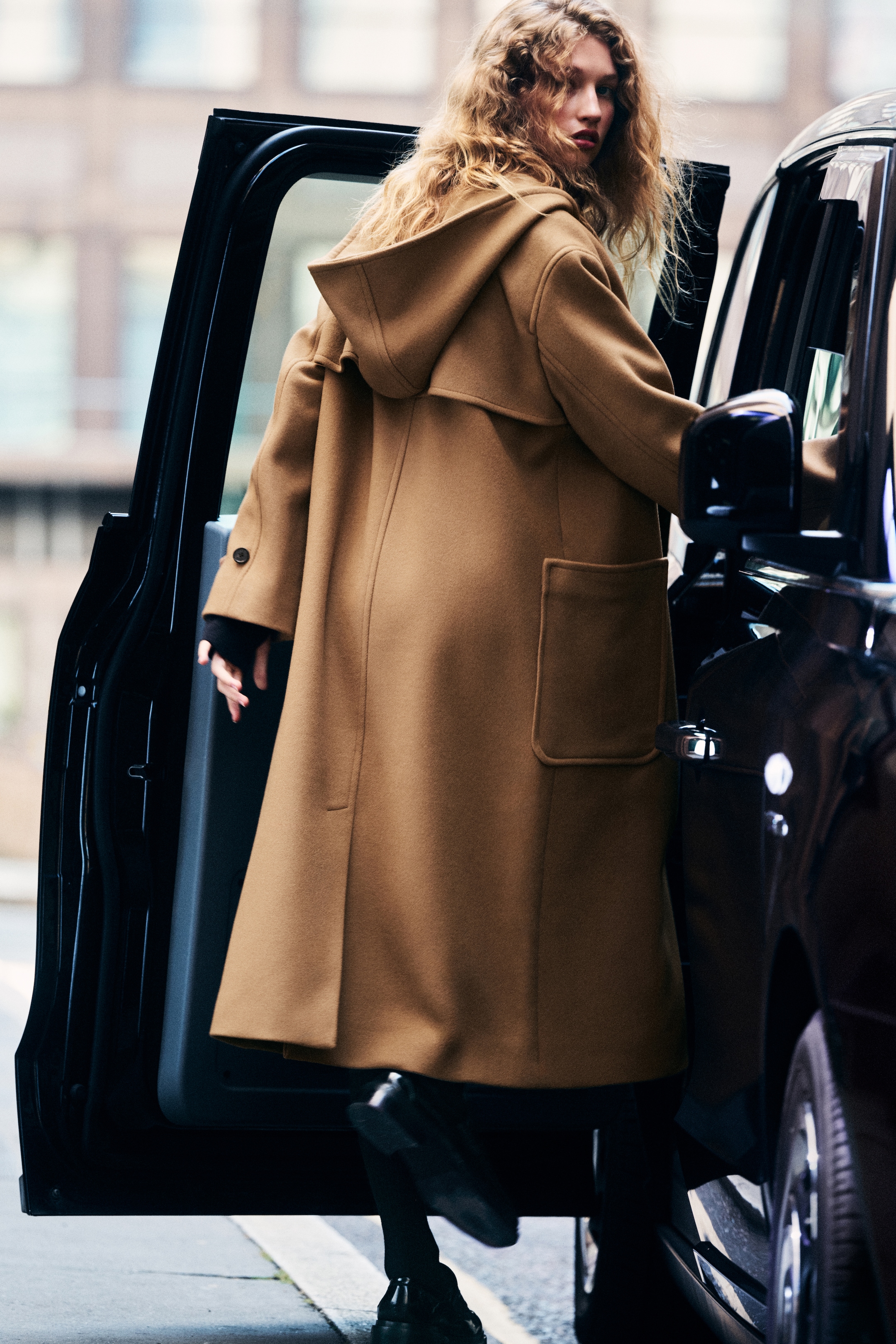 Person wearing outerwear