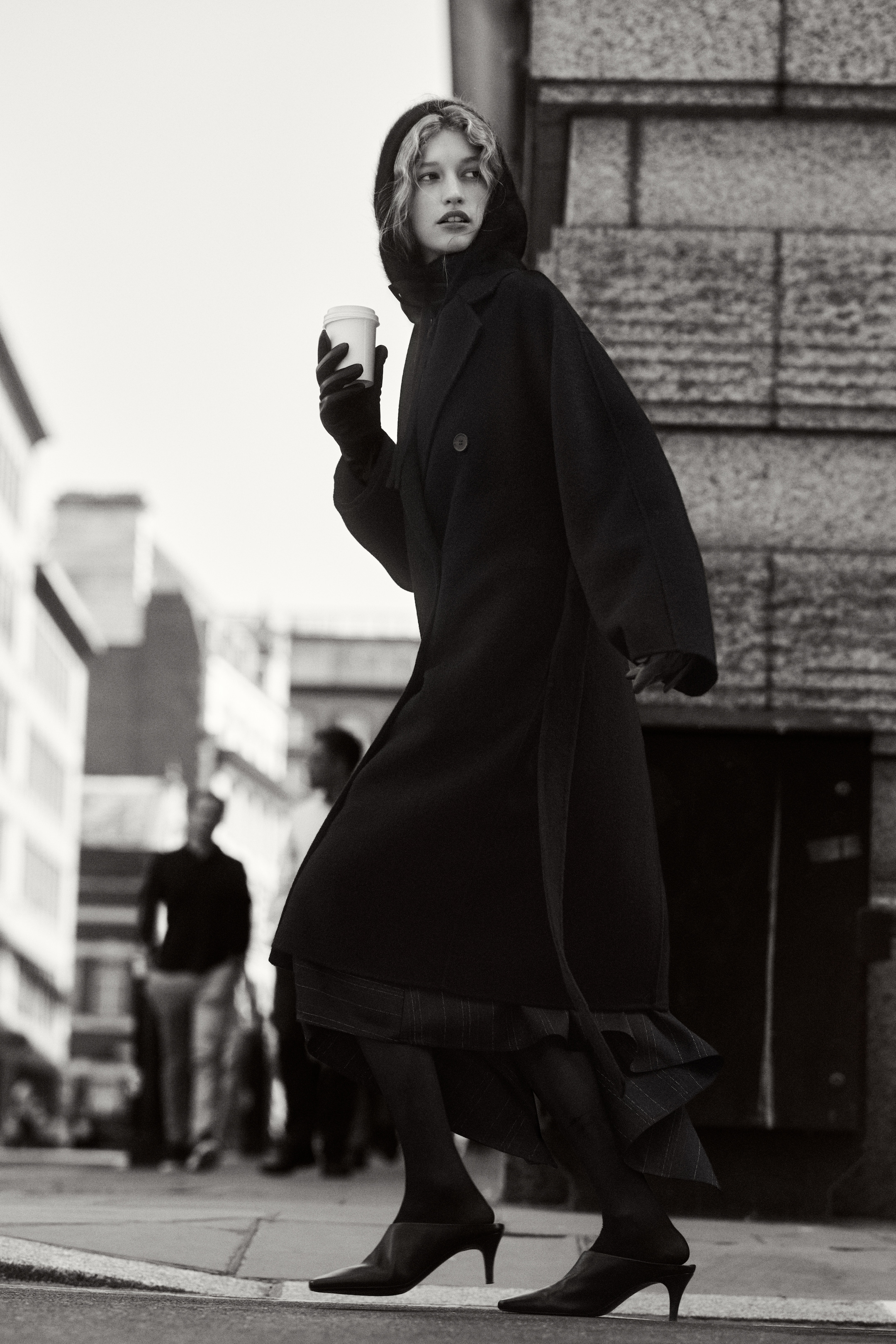 Person wearing outerwear