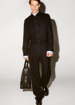 Placeholder for: suede mens messenger bag