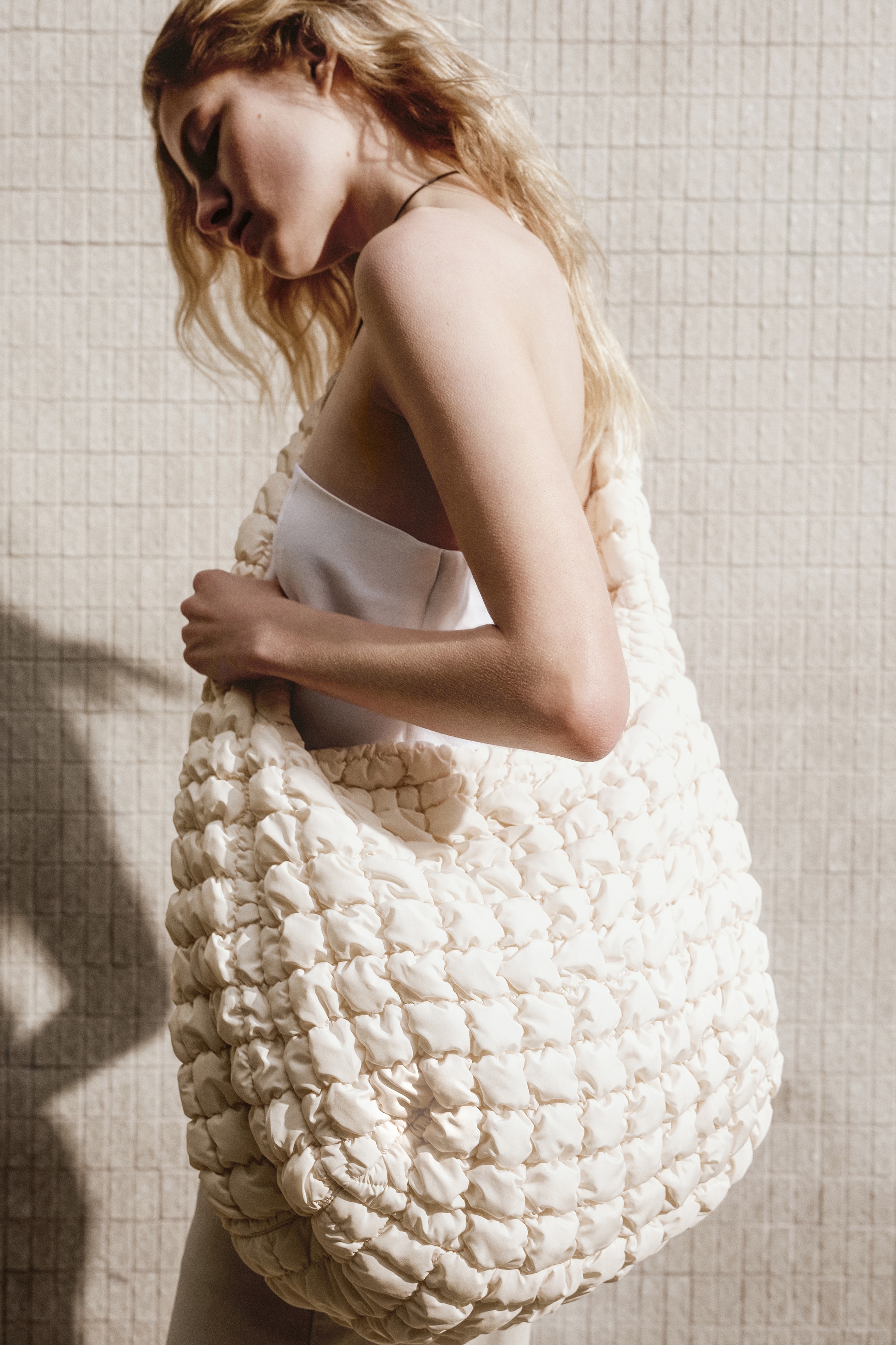 person wearing white