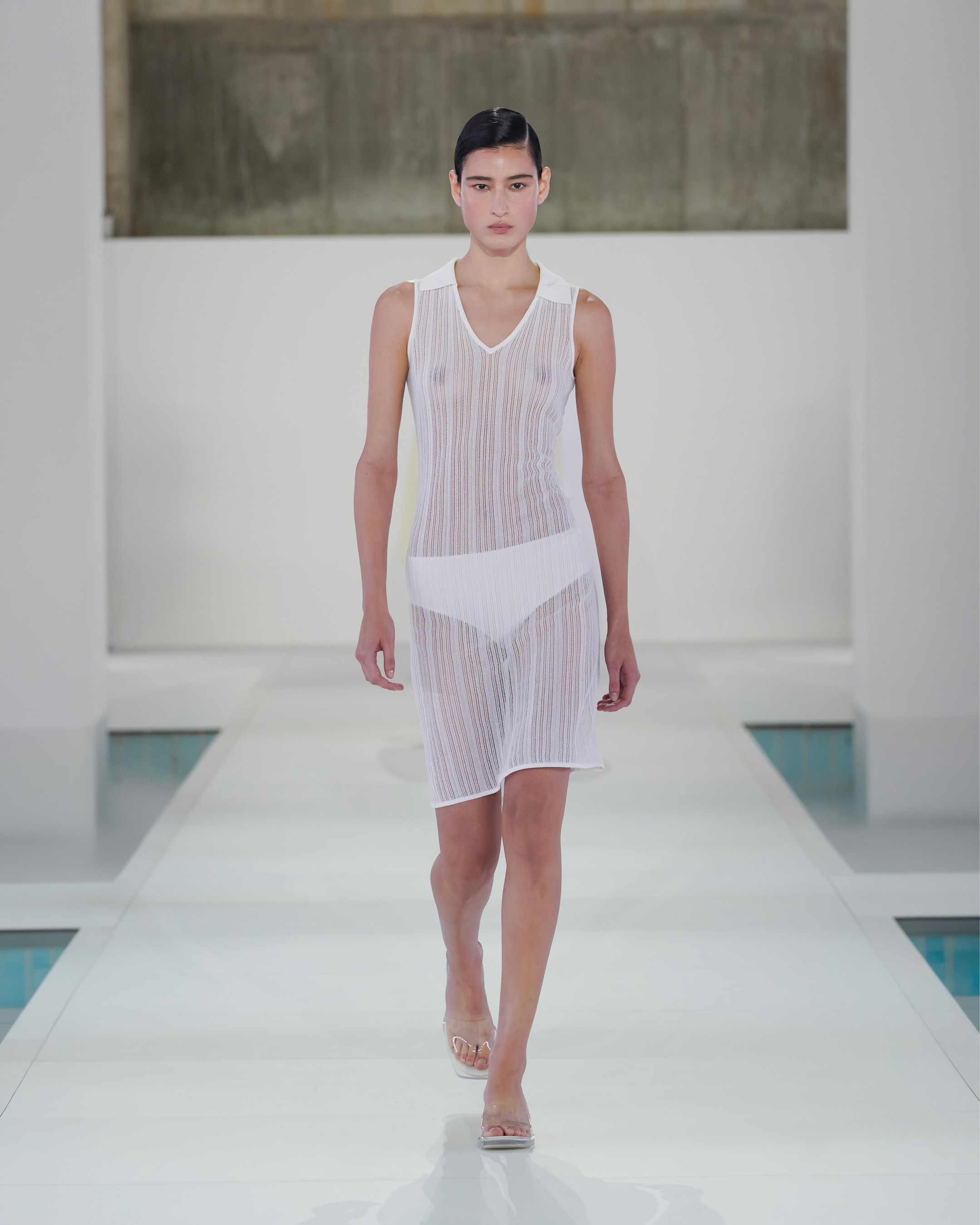 woman in knitted dress