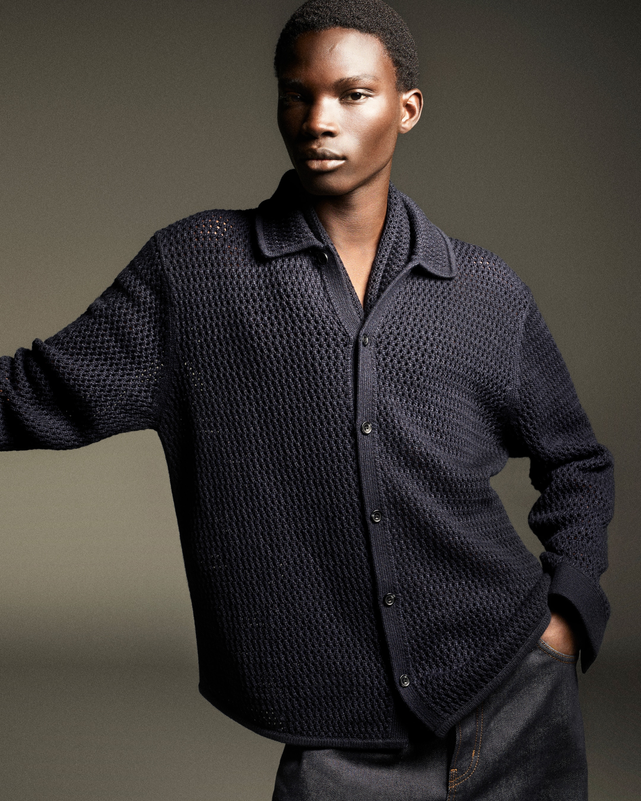 Person wearing blue